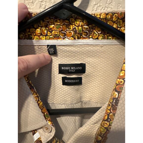 Men’s Rossi Milano Button Up Shirt. Size XL - Picture 2 of 5